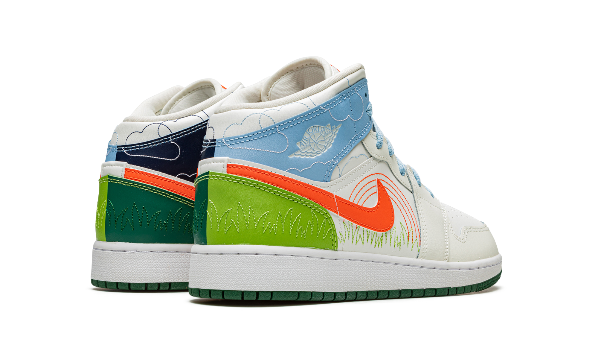 Air Jordan 1 MID SE GS "Stitch" DX2462 100