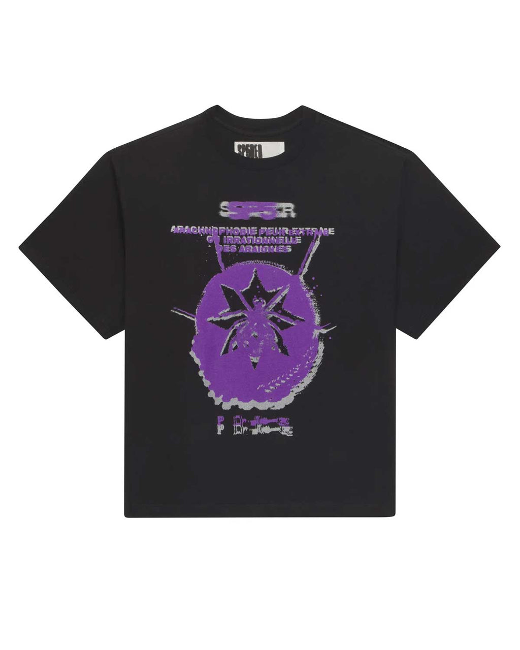 Sp5der France Blur Tee Black