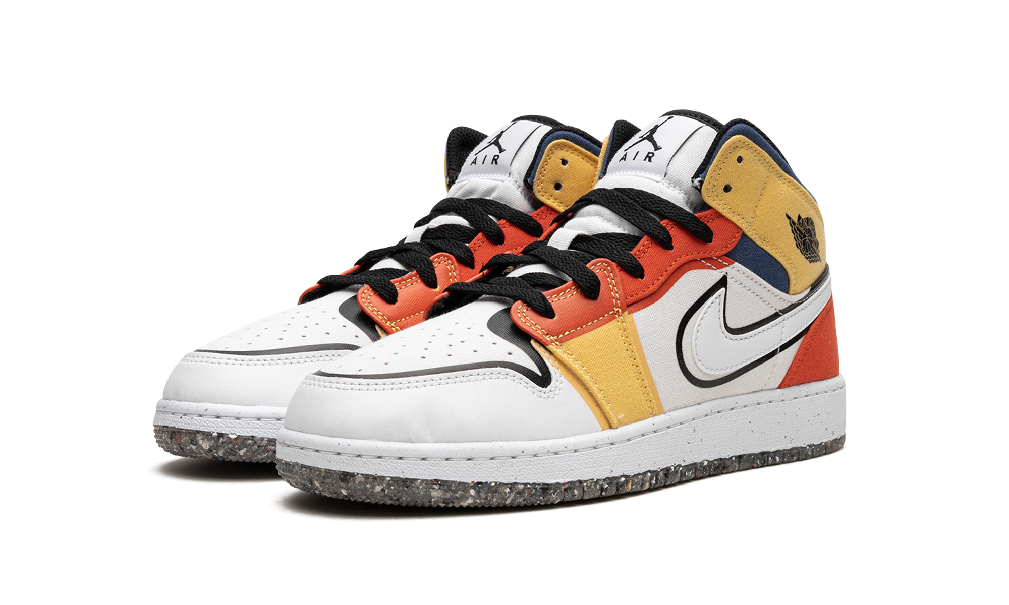Air Jordan 1 Mid SE GS "Multi-Color Canvas" DV1316 100