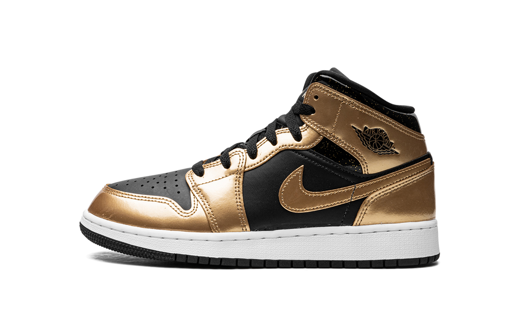 Air Jordan 1 Mid SE GS "Metallic Gold Black" DR6967 071