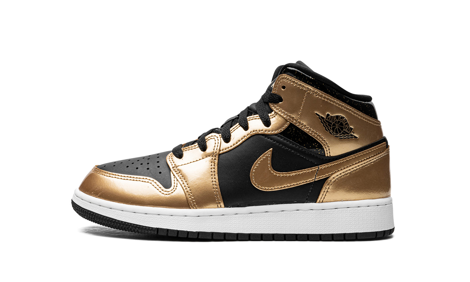 Air Jordan 1 Mid SE GS "Metallic Gold Black" DR6967 071