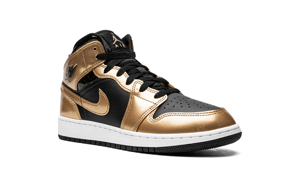 Air Jordan 1 Mid SE GS "Metallic Gold Black" DR6967 071