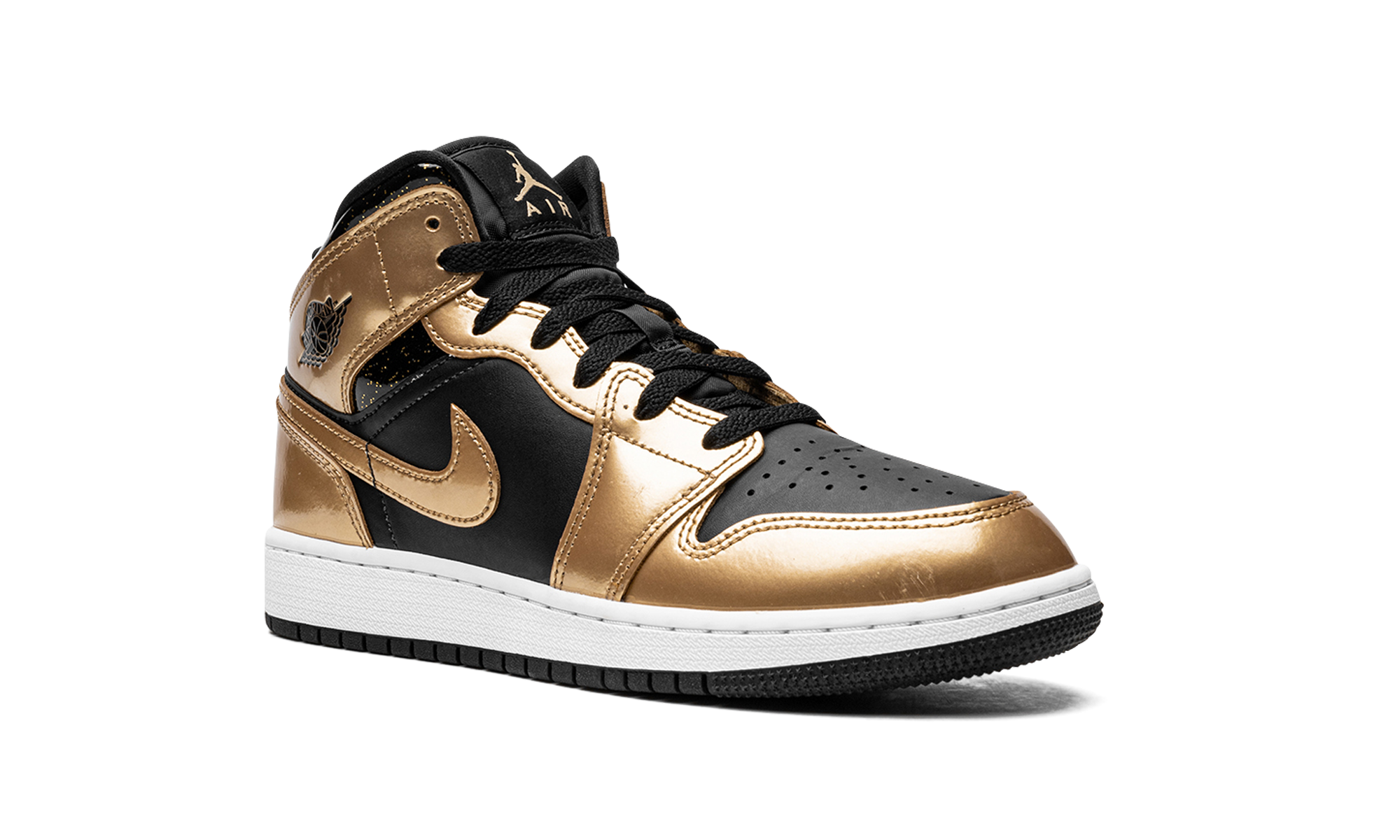 Air Jordan 1 Mid SE GS "Metallic Gold Black" DR6967 071