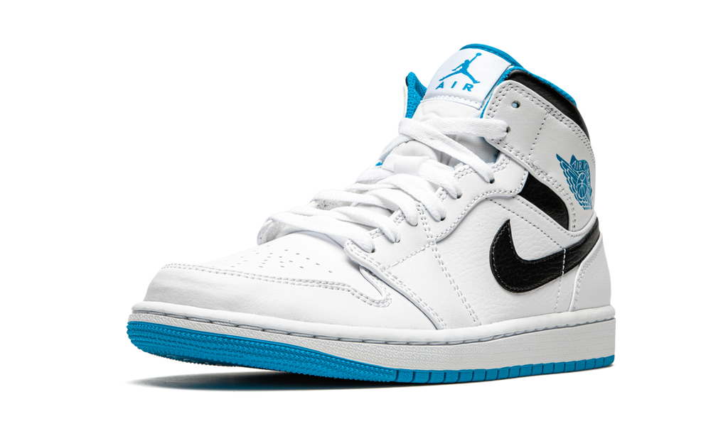 Air Jordan 1 Mid "White / Laser Blue" 554724 141