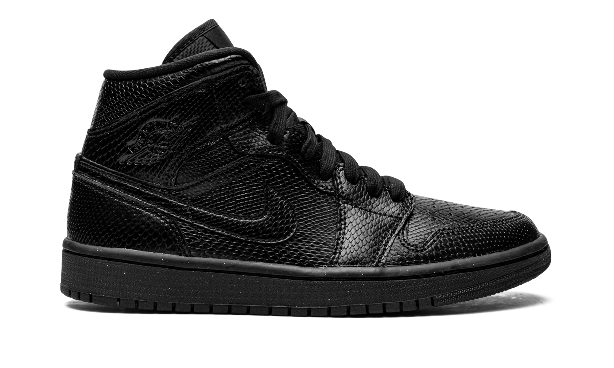 AIR JORDAN 1 MID WMNS "Black Snakeskin" BQ6472 010