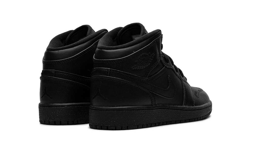 Air Jordan 1 Mid GS "Triple Black" 554725 010