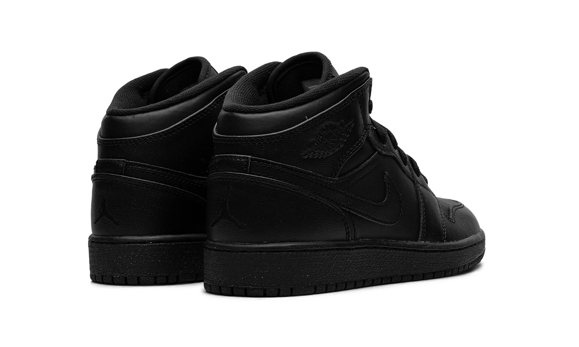 Air Jordan 1 Mid GS "Triple Black" 554725 010