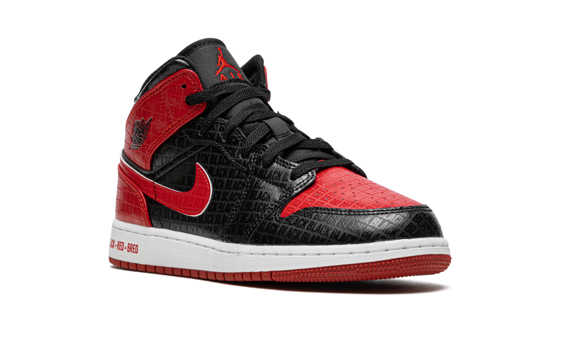 Air Jordan 1 Mid GS "Bred Text" DM9650 001