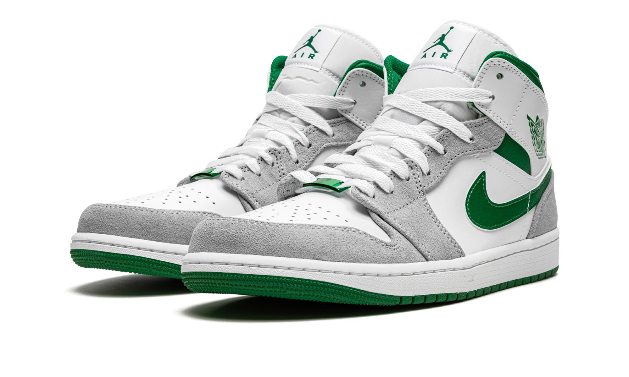 Air Jordan 1 Mid SE "Grey / Pine Green / White" DC7294 103