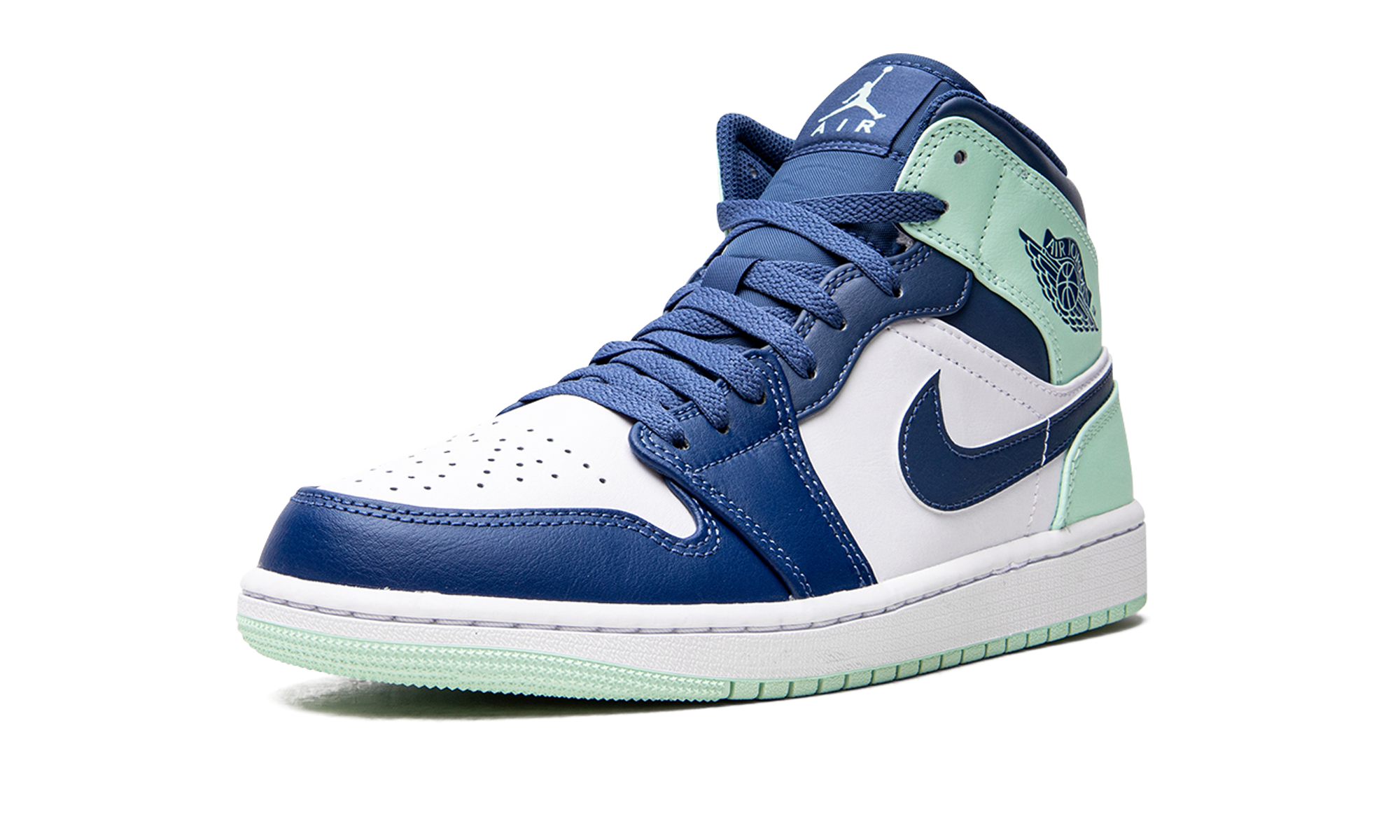 Air Jordan 1 Mid "Blue Mint" 554724 413