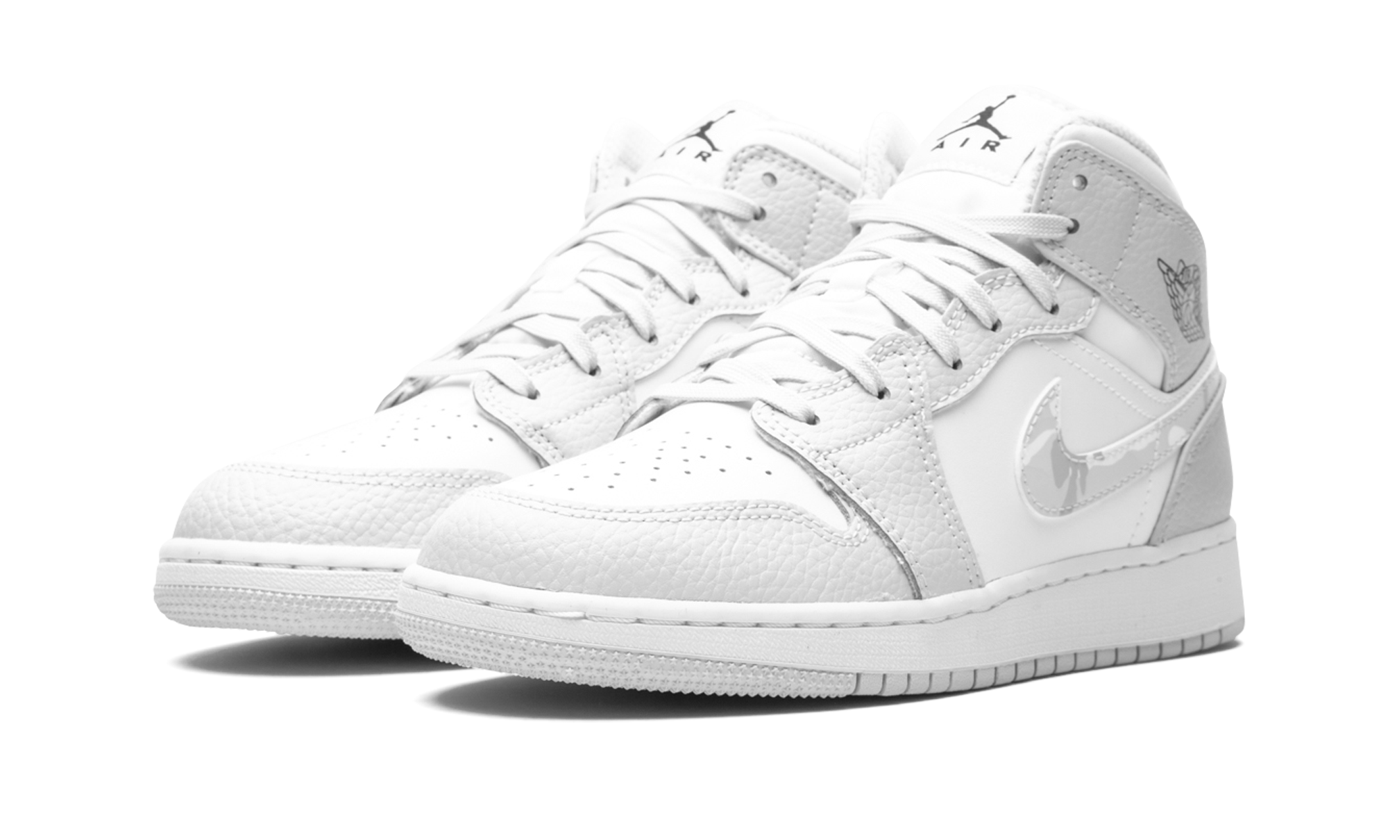 Air Jordan 1 MID SE GS "Grey Camo Swoosh" DD3235 100