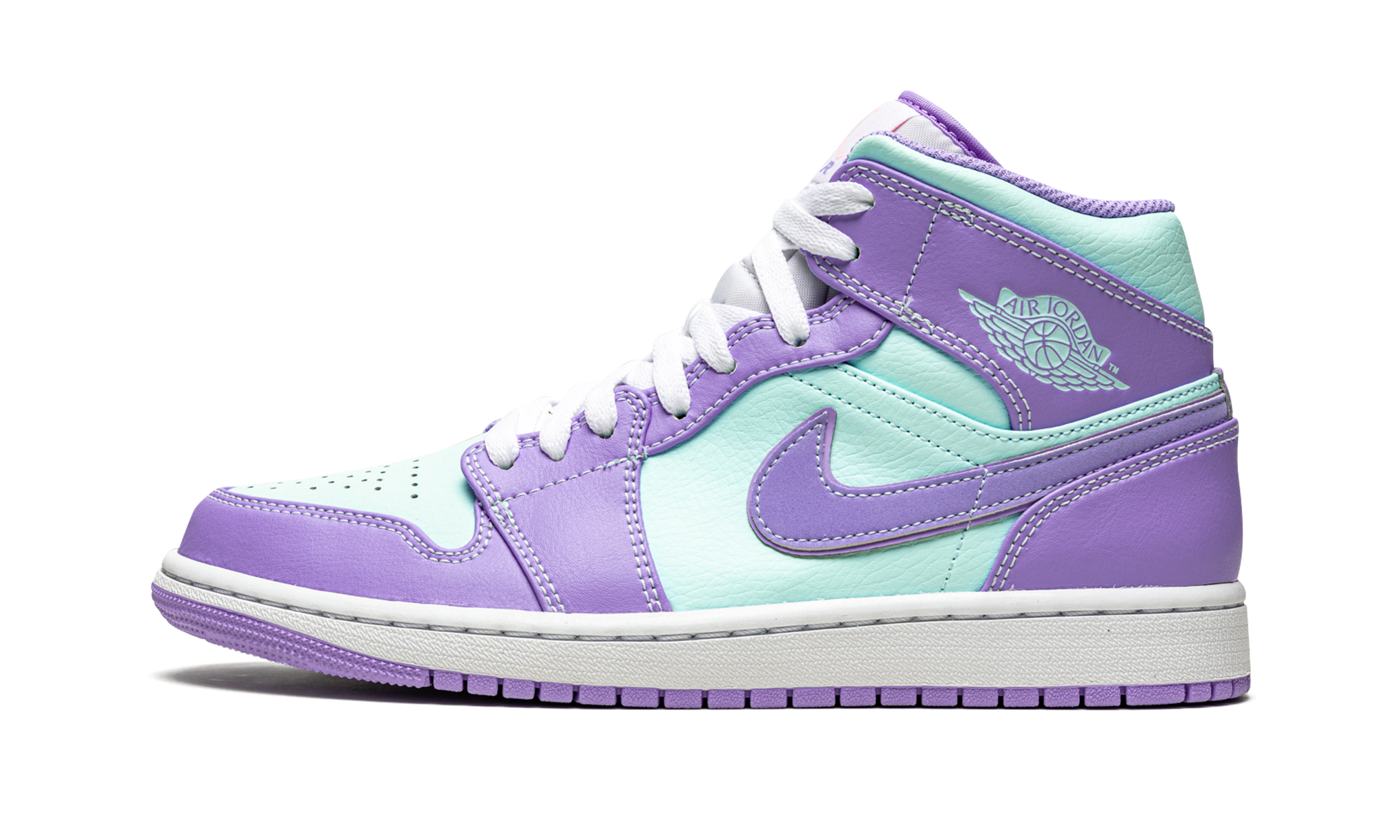 Air Jordan 1 Mid "Purple Pulse / Glacier Blue" 554724 500