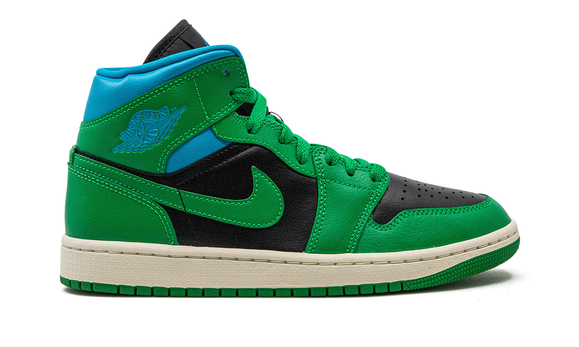 AIR JORDAN 1 MID WMNS "Lucky Green Aquatone" BQ6472 033