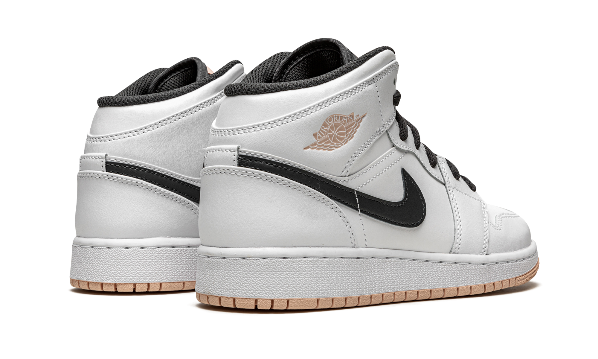 Air Jordan 1 Mid GS "White / Arctic Orange" 554725 180