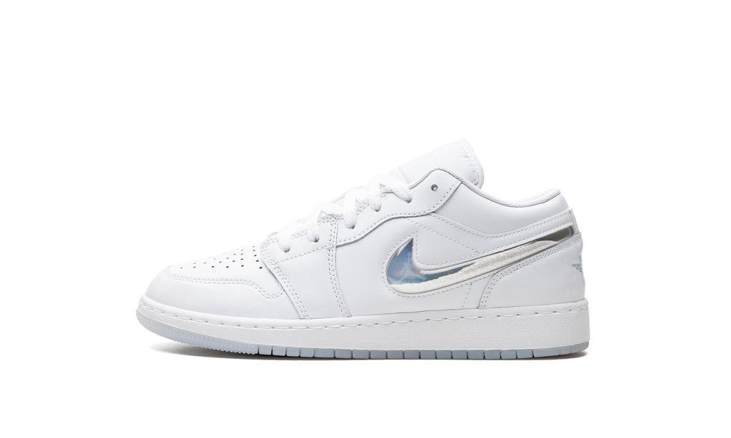 Air Jordan 1 Low GS "Glitter Swoosh" FQ9112 100