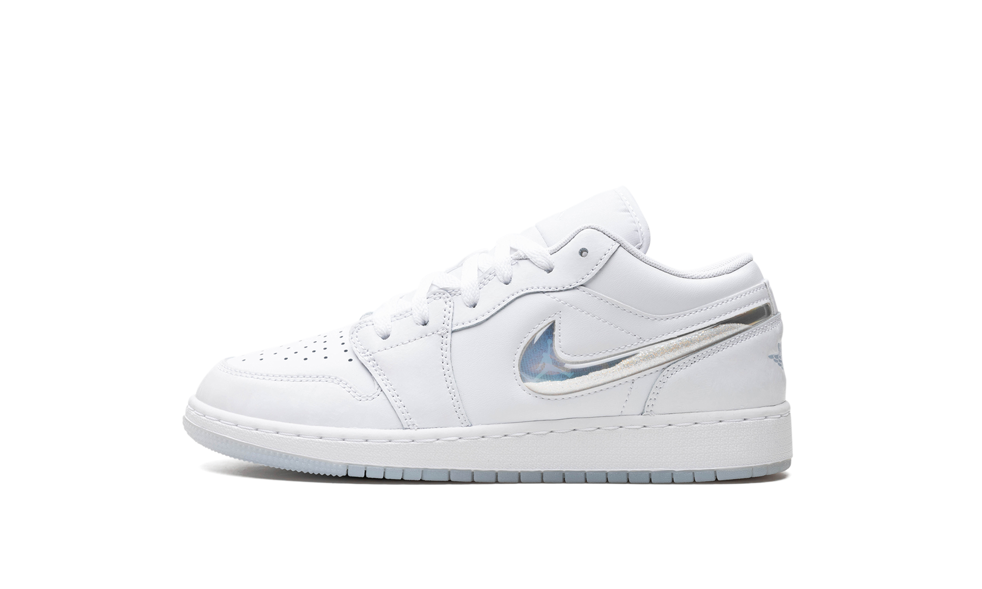 Air Jordan 1 Low GS "Glitter Swoosh" FQ9112 100