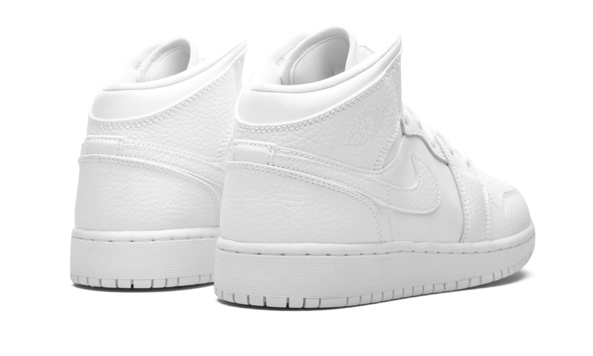 Air Jordan 1 Mid GS "Triple White" 554725 130