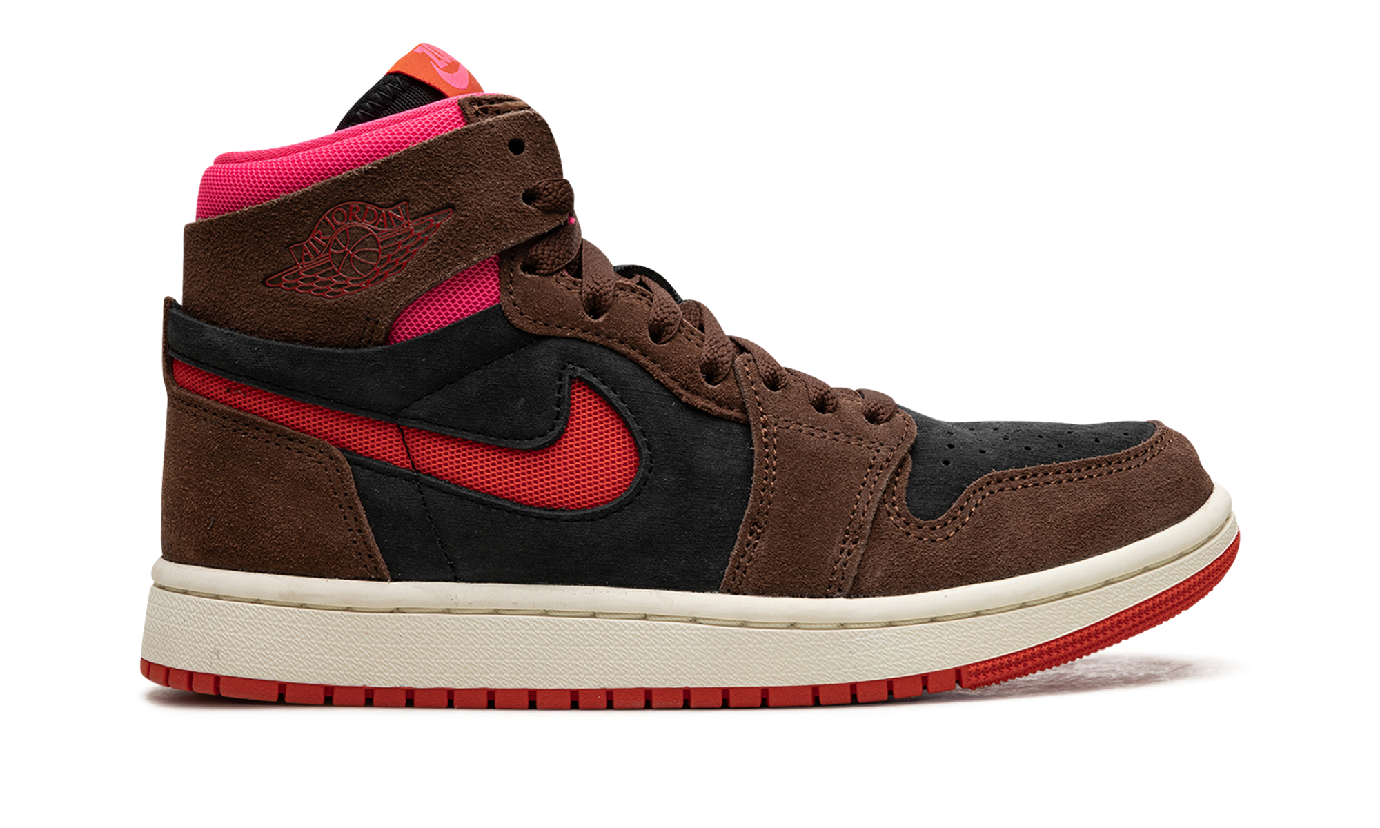 AIR JORDAN 1 ZOOM AIR CMFT WMNS "Cacao Wow/Picante Red/Black/Hyper Pink" DV1305 206