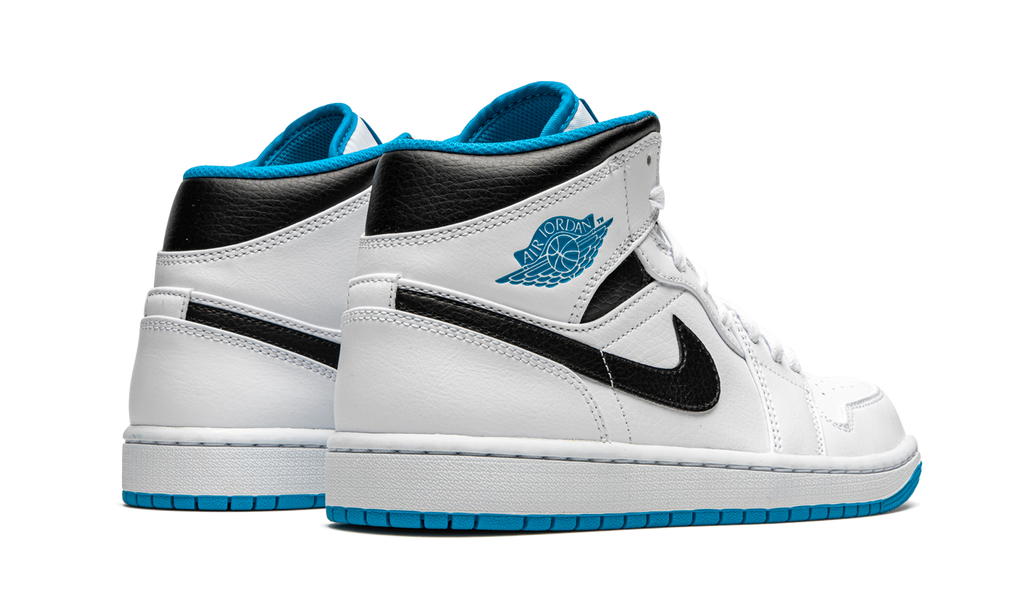 Air Jordan 1 Mid "White / Laser Blue" 554724 141
