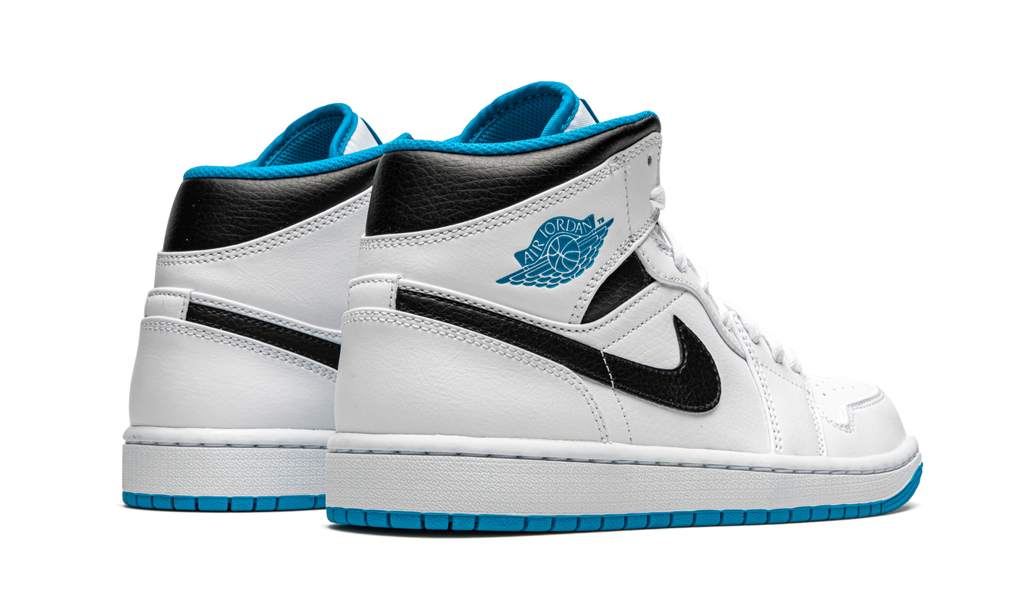 Air Jordan 1 Mid "White / Laser Blue" 554724 141