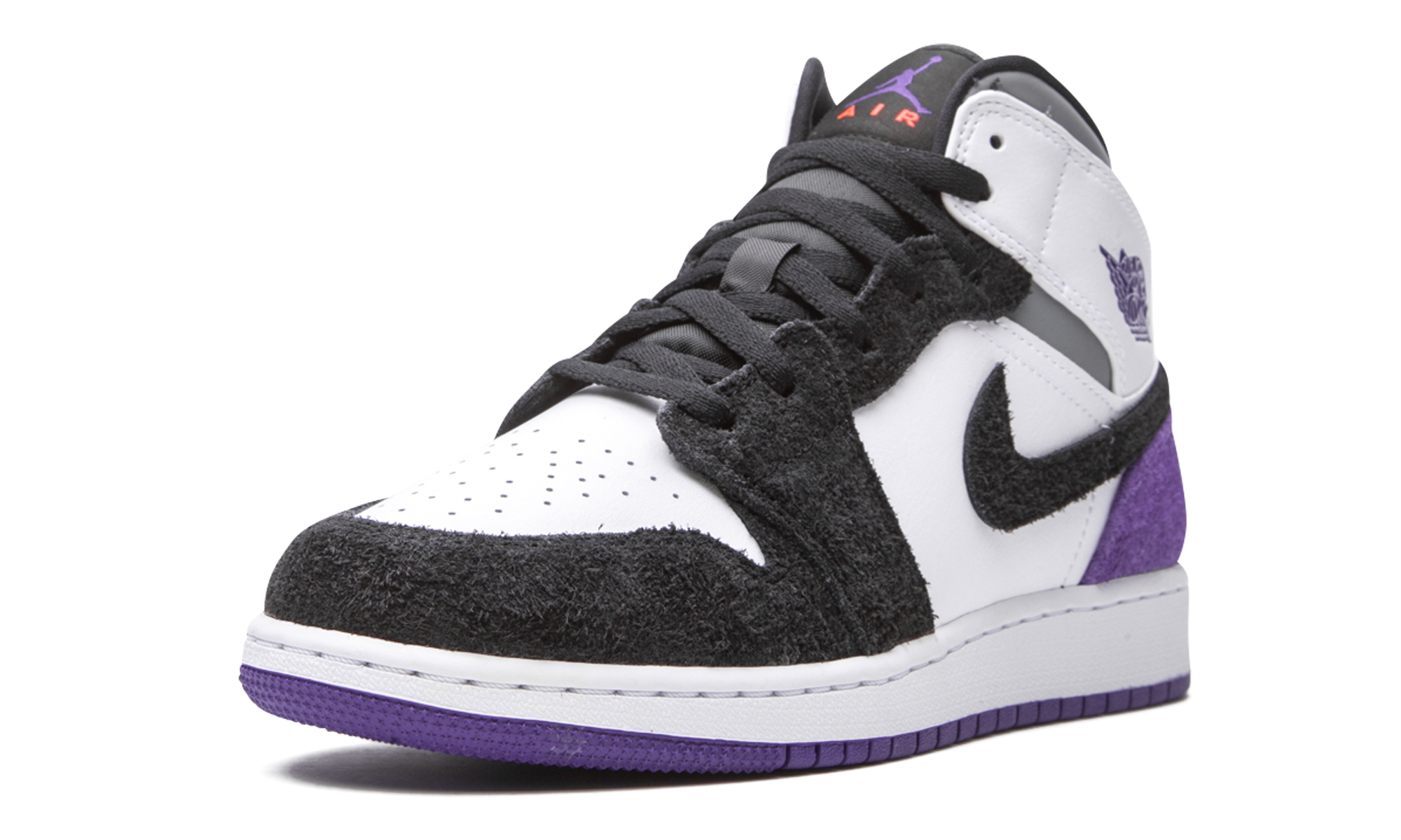 Air Jordan 1 Mid SE GS "Court Purple Suede" BQ6931 105