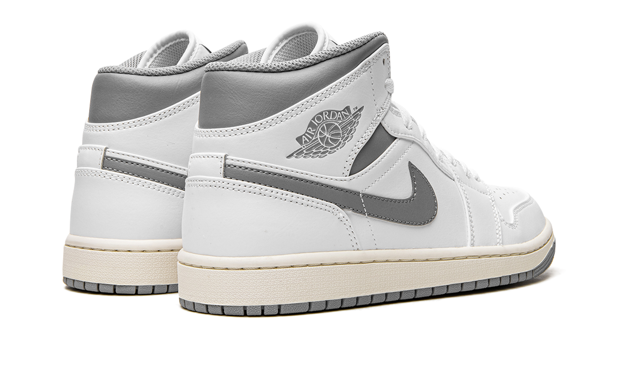 Air Jordan 1 Mid "White / Stealth Grey" 554724 135
