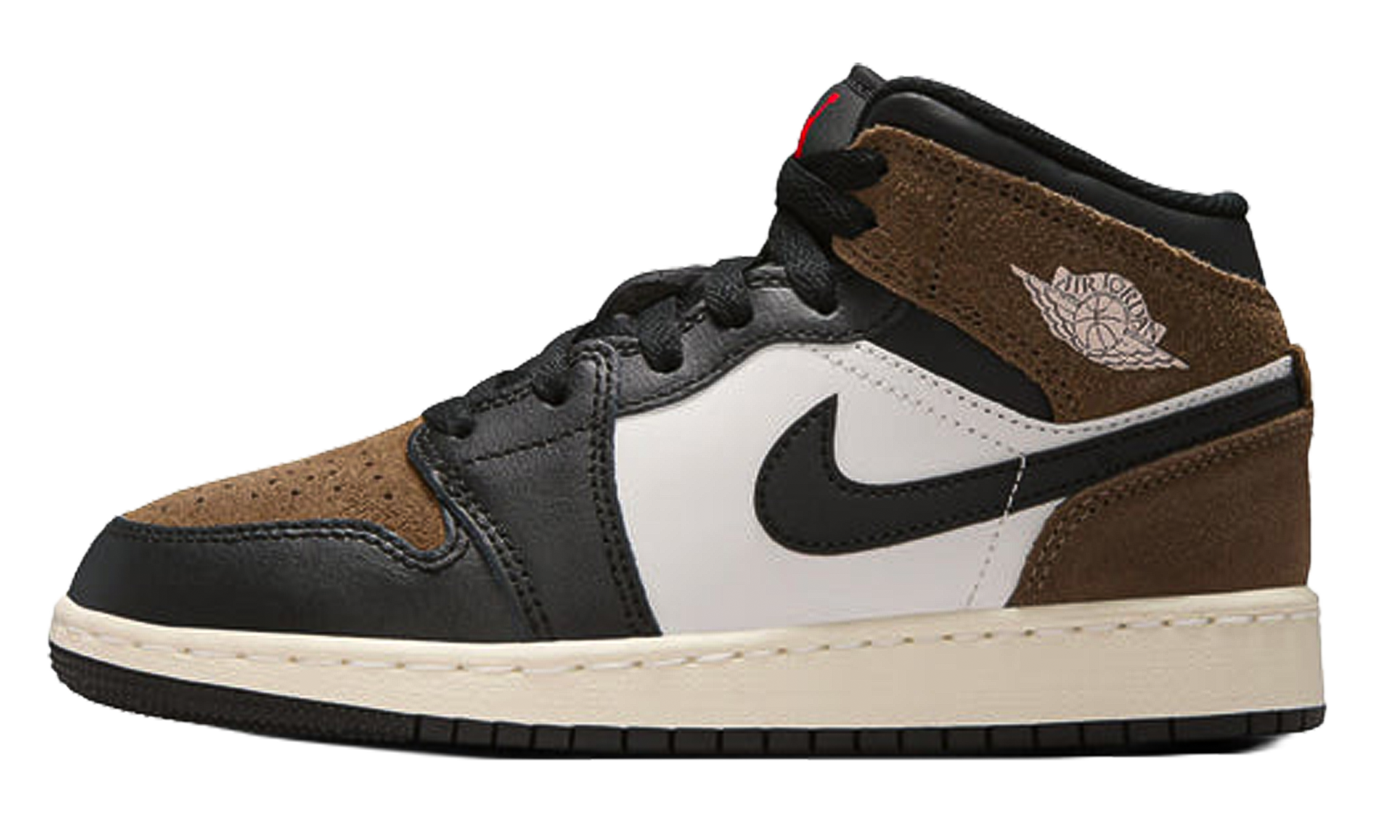 Air Jordan 1 Mid "Black / Palomino / University Red / Phantom" DQ8423 007