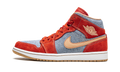 Air Jordan 1 Mid SE "Denim Red Suede" DM4352 600