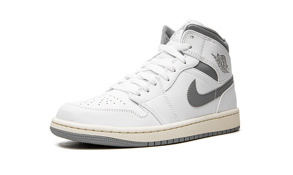 Air Jordan 1 Mid "White / Stealth Grey" 554724 135