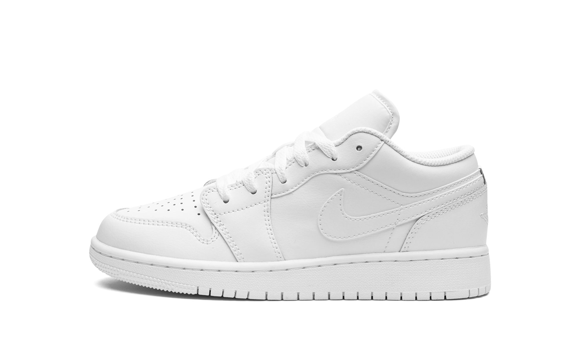 Air Jordan 1 Low GS "Triple White" 553560 136