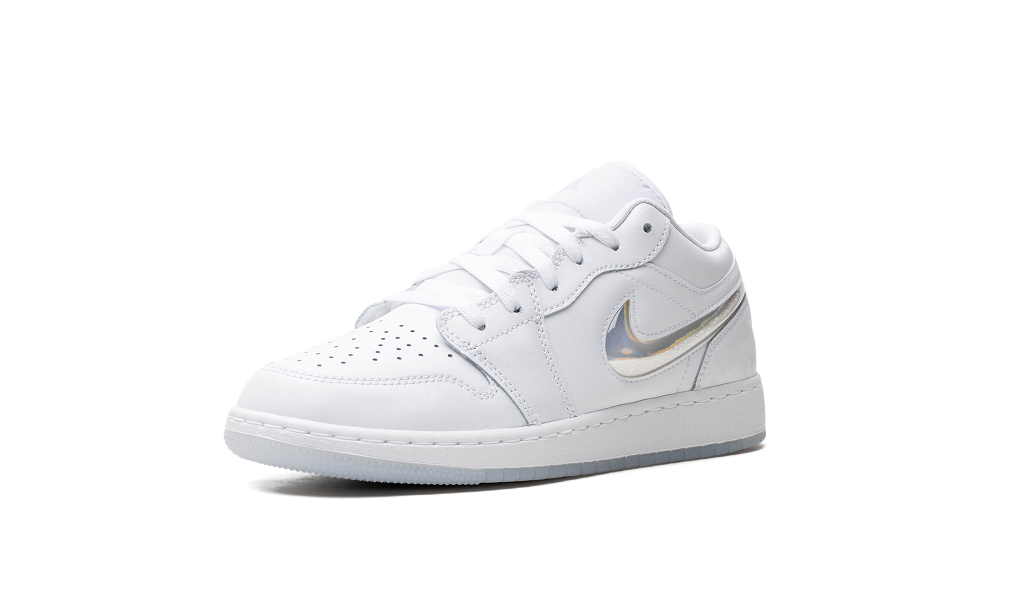 Air Jordan 1 Low GS "Glitter Swoosh" FQ9112 100
