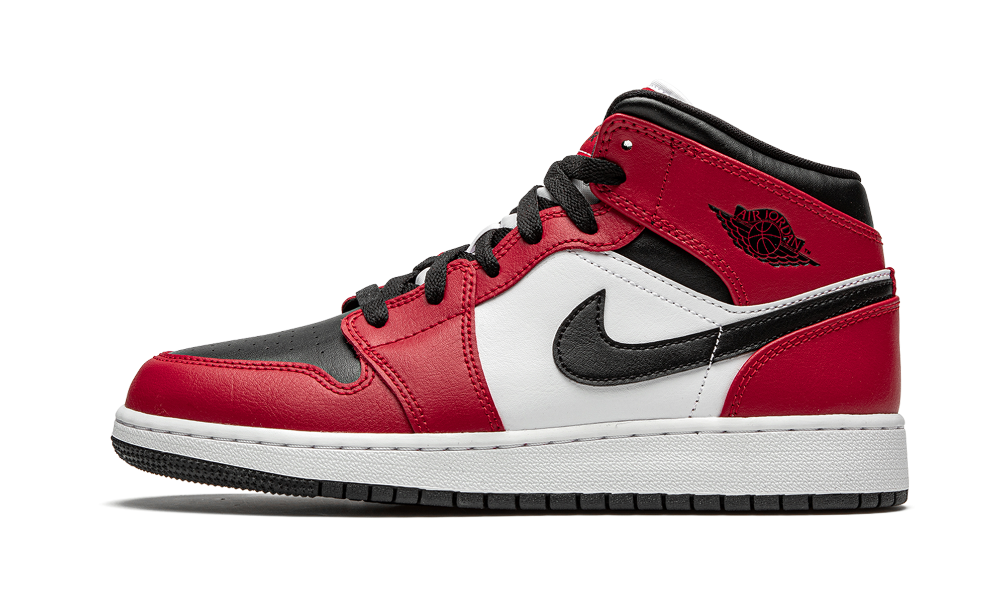 Air Jordan 1 Mid GS "Chicago Black Toe" 554725 069