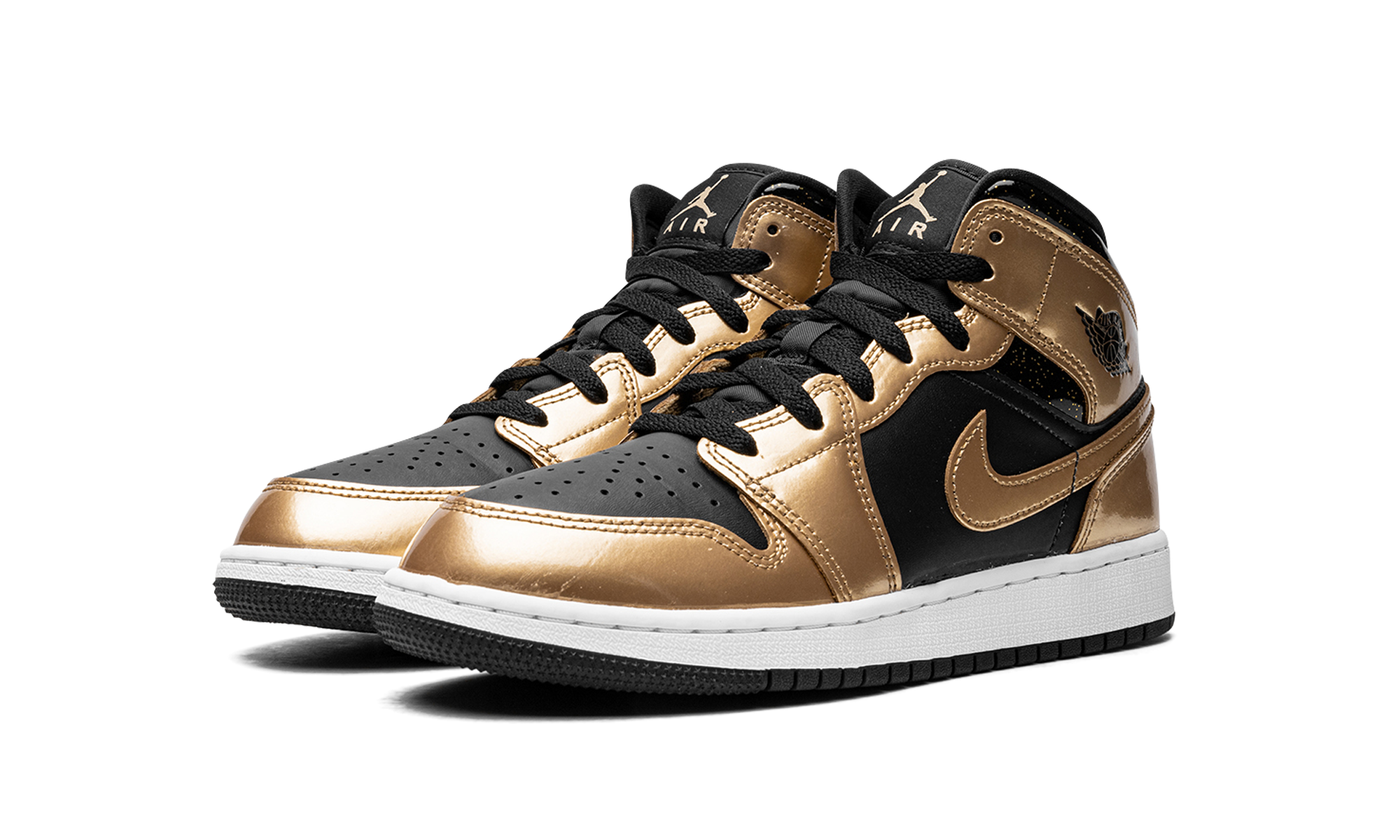 Air Jordan 1 Mid SE GS "Metallic Gold Black" DR6967 071