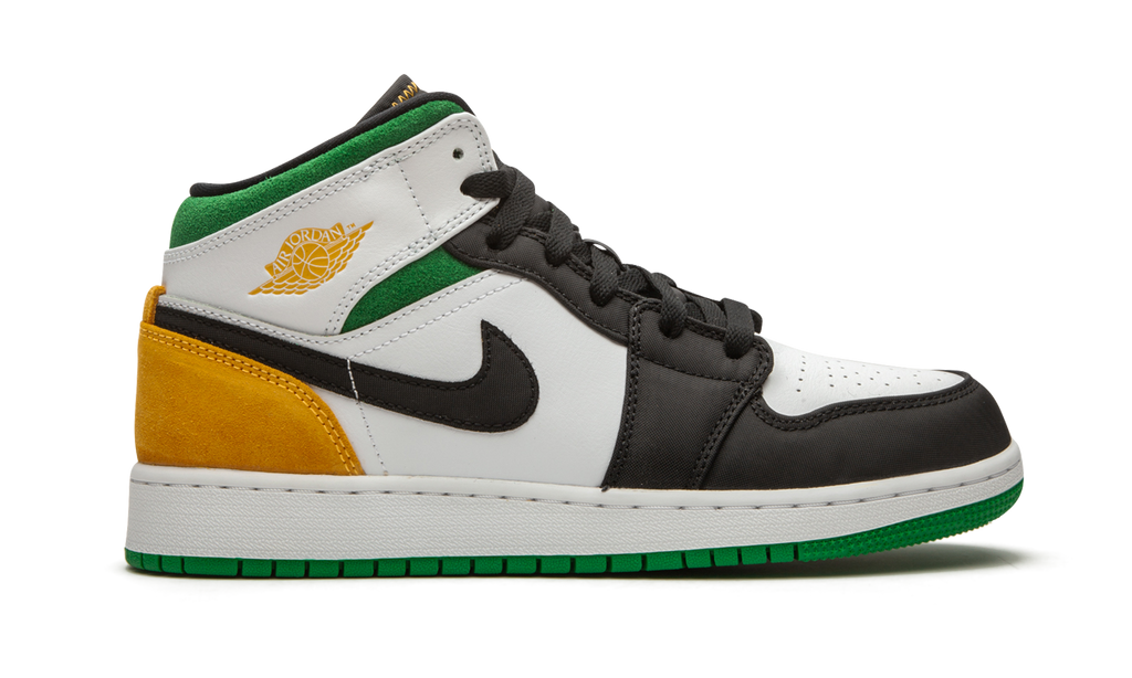 Air Jordan 1 Mid SE GS "Laser Orange / Lucky Green" BQ6931 101
