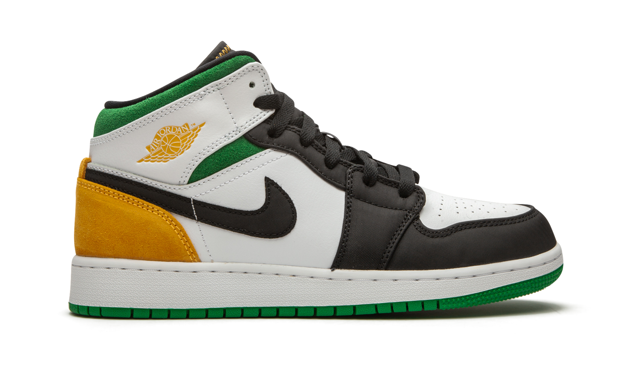 Air Jordan 1 Mid SE GS "Laser Orange / Lucky Green" BQ6931 101