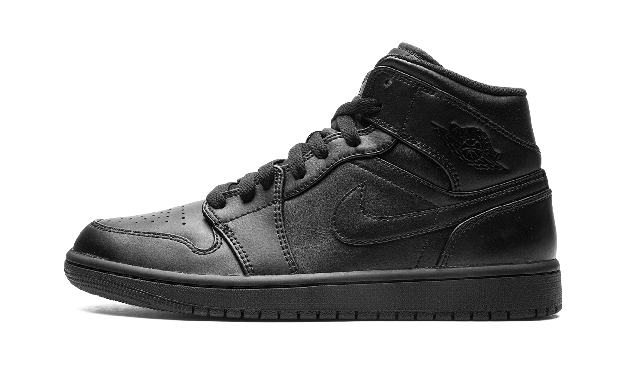 Air Jordan 1 Mid "Triple Black" 554724 093