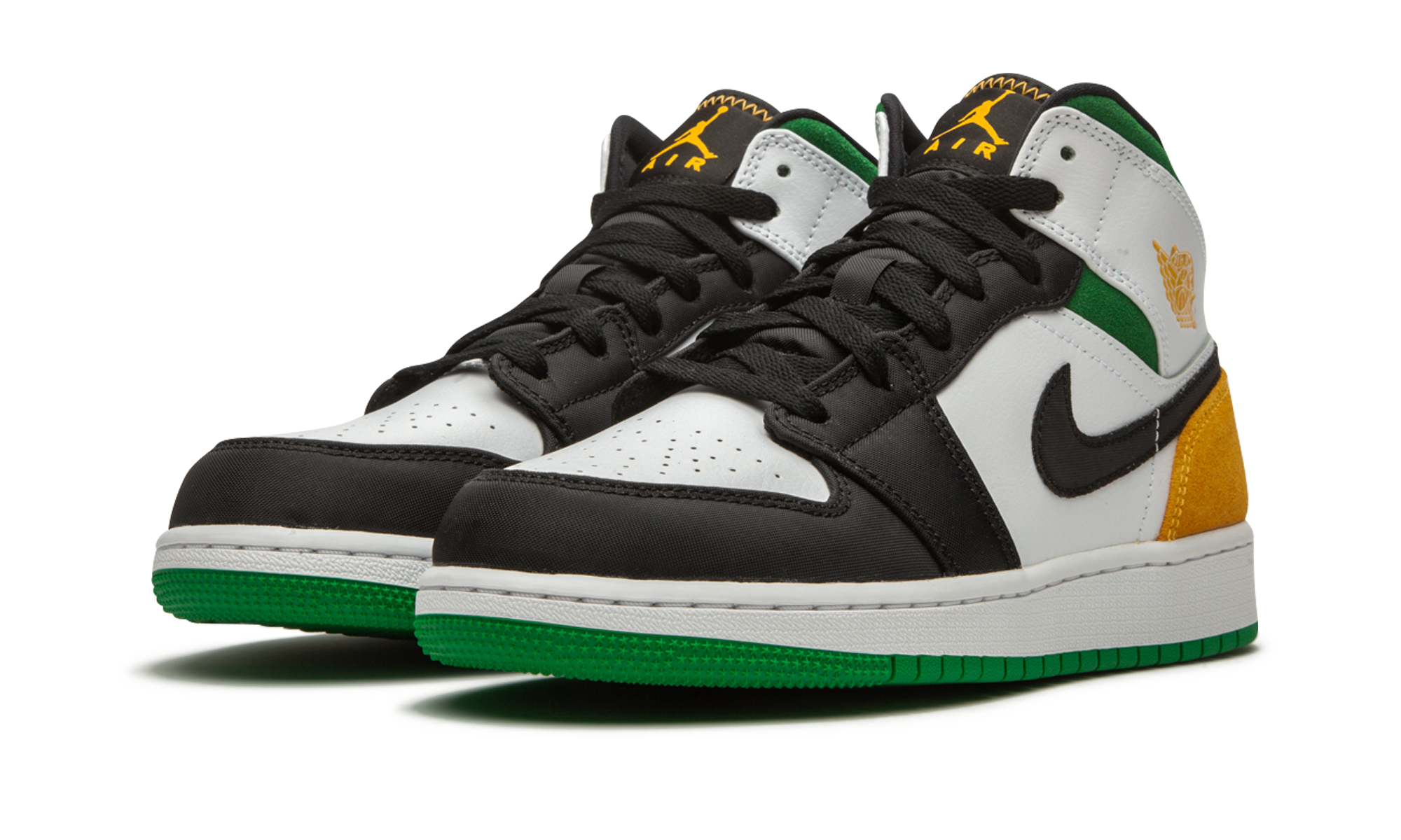 Air Jordan 1 Mid SE GS "Laser Orange / Lucky Green" BQ6931 101