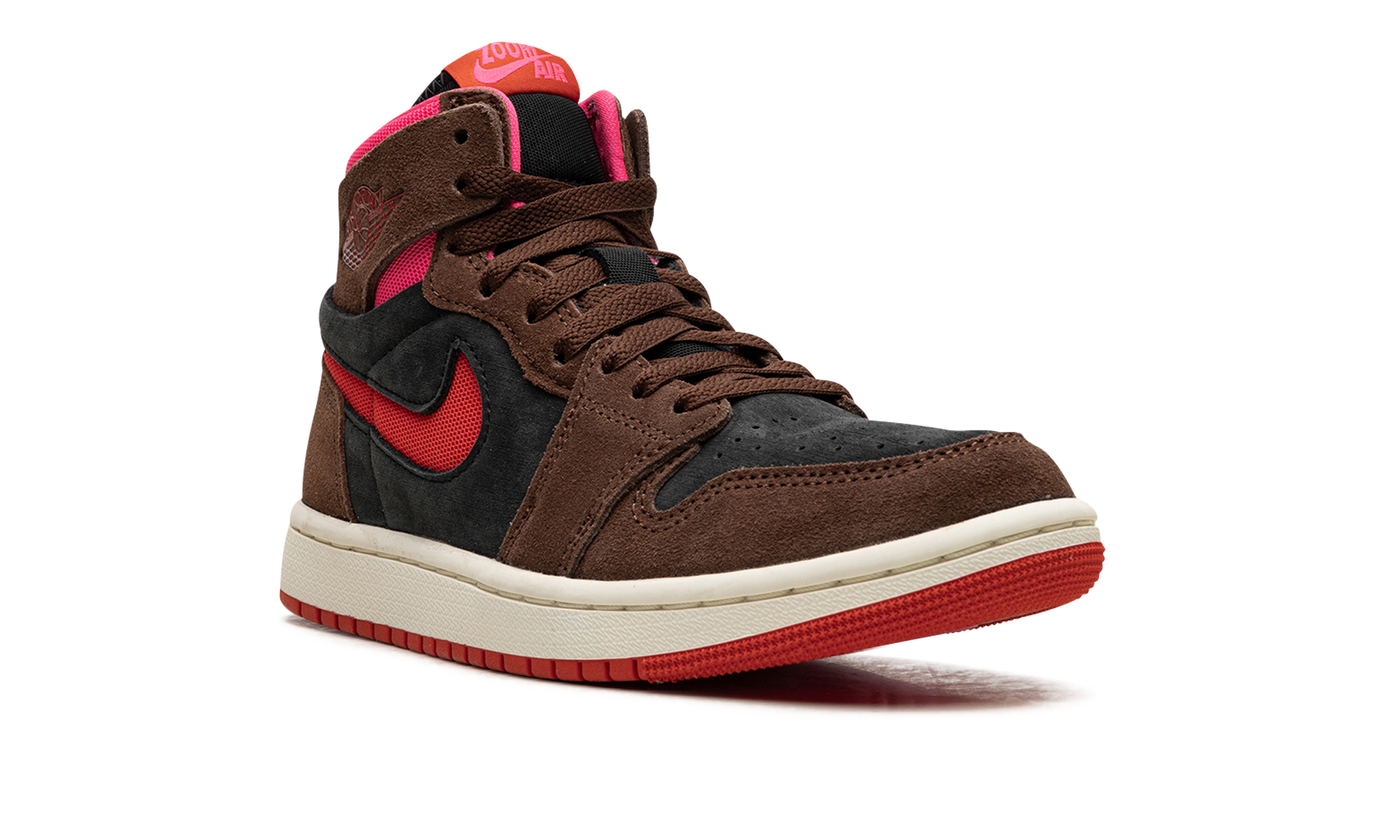 AIR JORDAN 1 ZOOM AIR CMFT WMNS "Cacao Wow/Picante Red/Black/Hyper Pink" DV1305 206