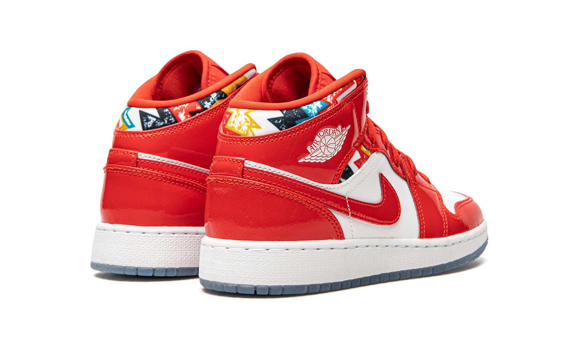 Air Jordan 1 Mid SE GS "Barcelona Sweater Red Patent" DC7248 600
