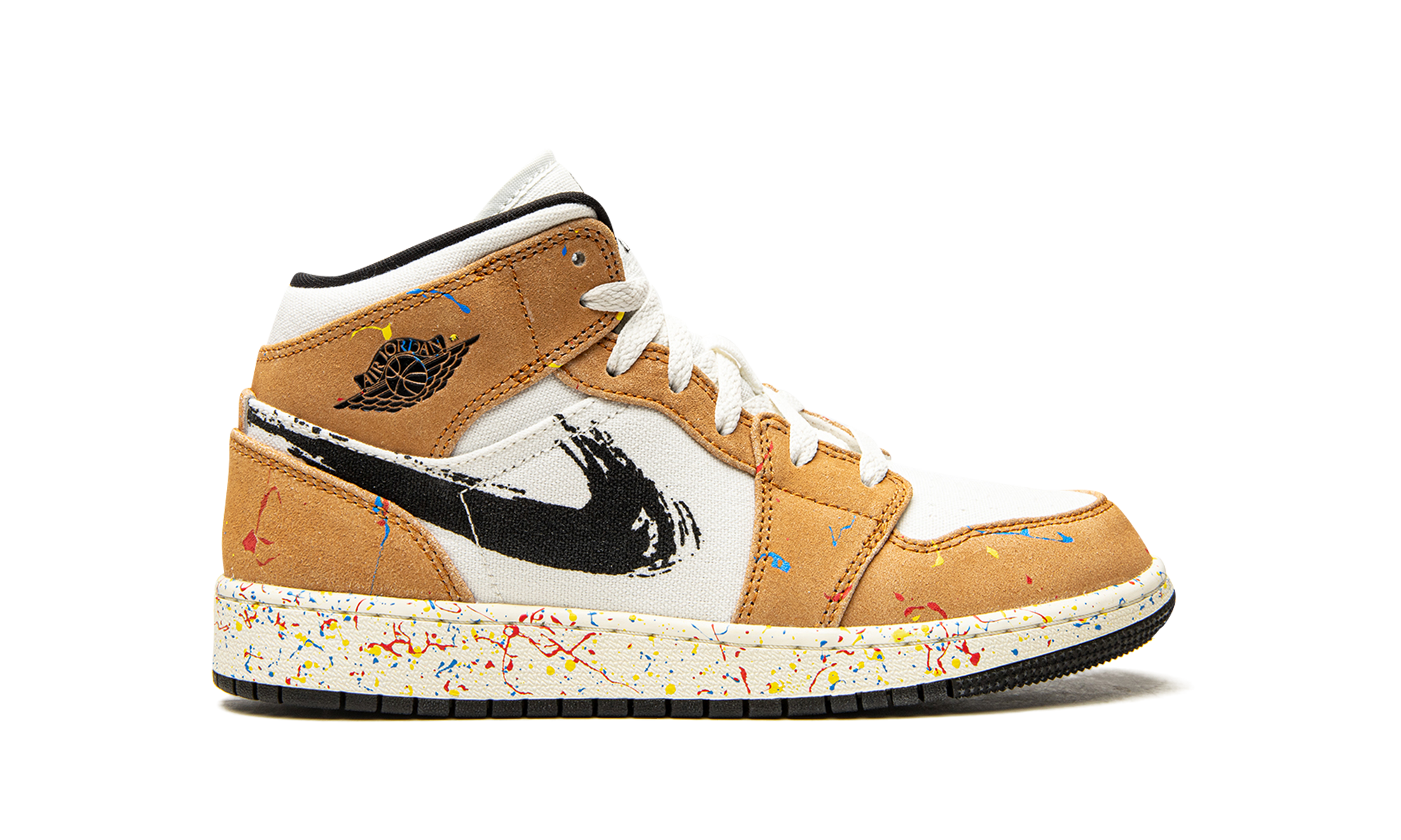 Air Jordan 1 Mid SE GS "Brushstroke" DA8006 100