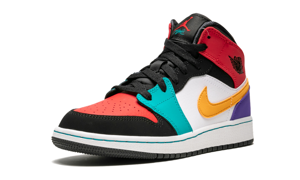 Air Jordan 1 Mid GS "Multicolor" 554725 125